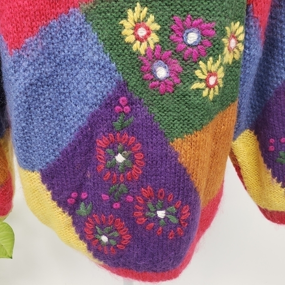 VINTAGE SiBA Mohair Lined Ski Sweater Tunic EUC - Picture 12 of 16